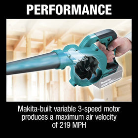 Makita XBU05Z blower Star Protection-ready system ensures safe operation.