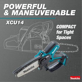 Makita XCU14Z demonstrates up to 140 cuts in 2 inch cedar with one charge