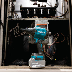 Makita XSA01Z brushless motor delivers consistent power for cleanup tasks