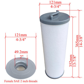 Malaka FD4001G top view highlights easy-grip handle for quick cartridge changes