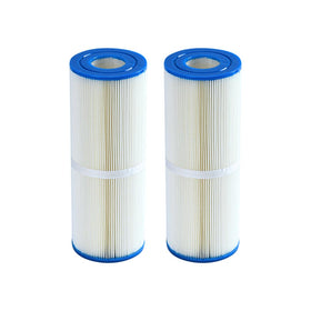 Malaka FD2001 spa filter front view showing compact fit for hot tubs.