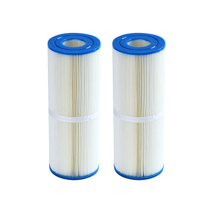 Malaka FD2001 spa filter front view showing compact fit for hot tubs.
