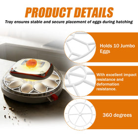 Large-capacity tray holds geese, turkeys, ducks, and other large breeds