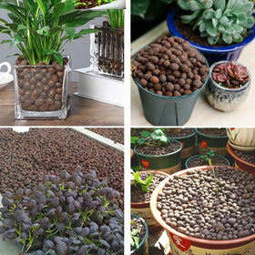 Malifea clean, dust-free clay pebbles suitable for roof garden applications.