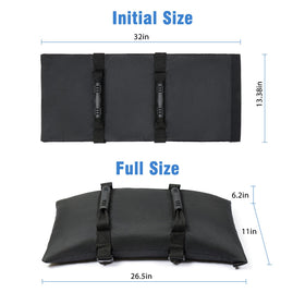 Malomke umbrella base setup shows enhanced outdoor stability.