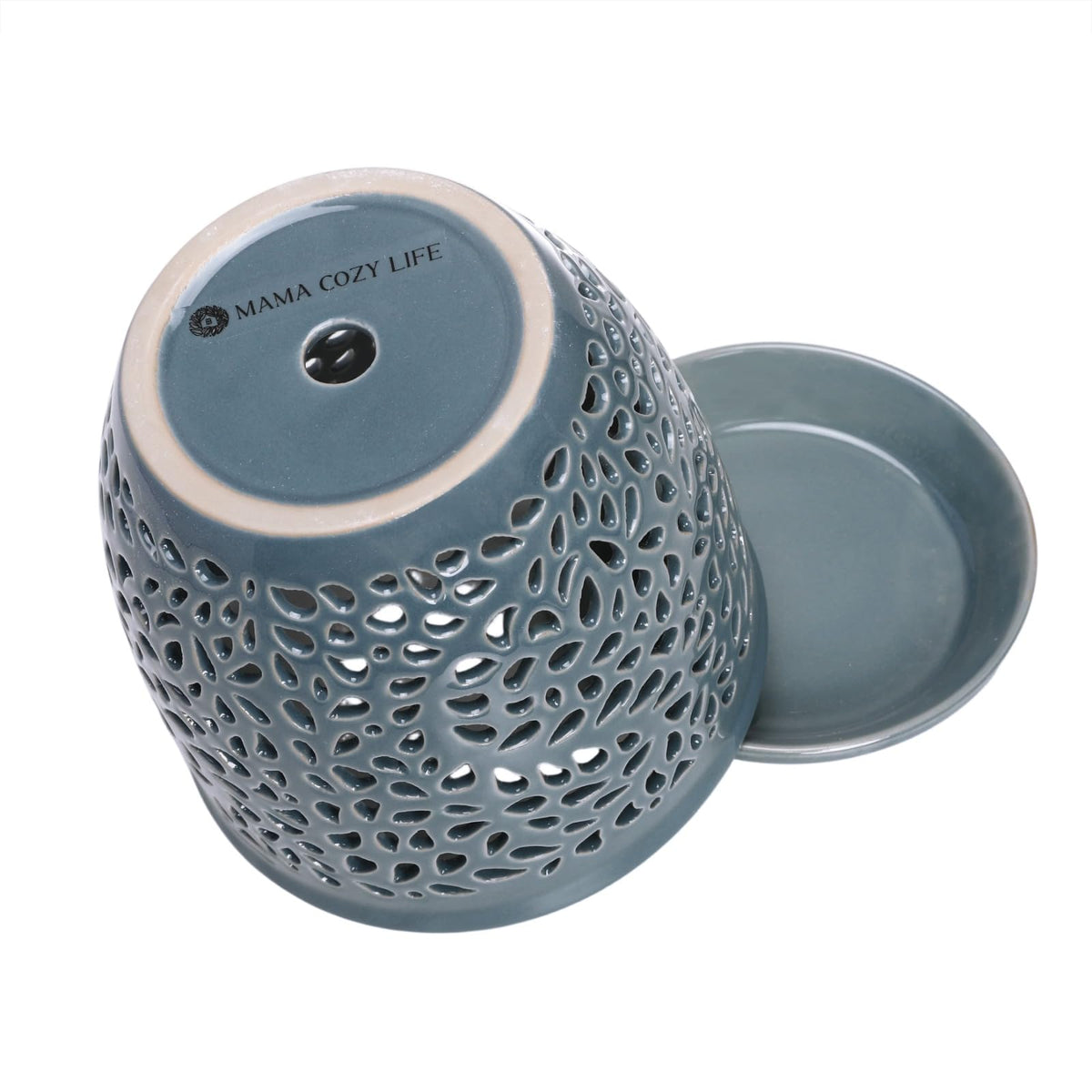 Mama Cozy Life pot with removable saucer keeps surfaces dry during watering