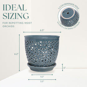 Mama Cozy Life premium porcelain ceramic pot for indoor or outdoor use