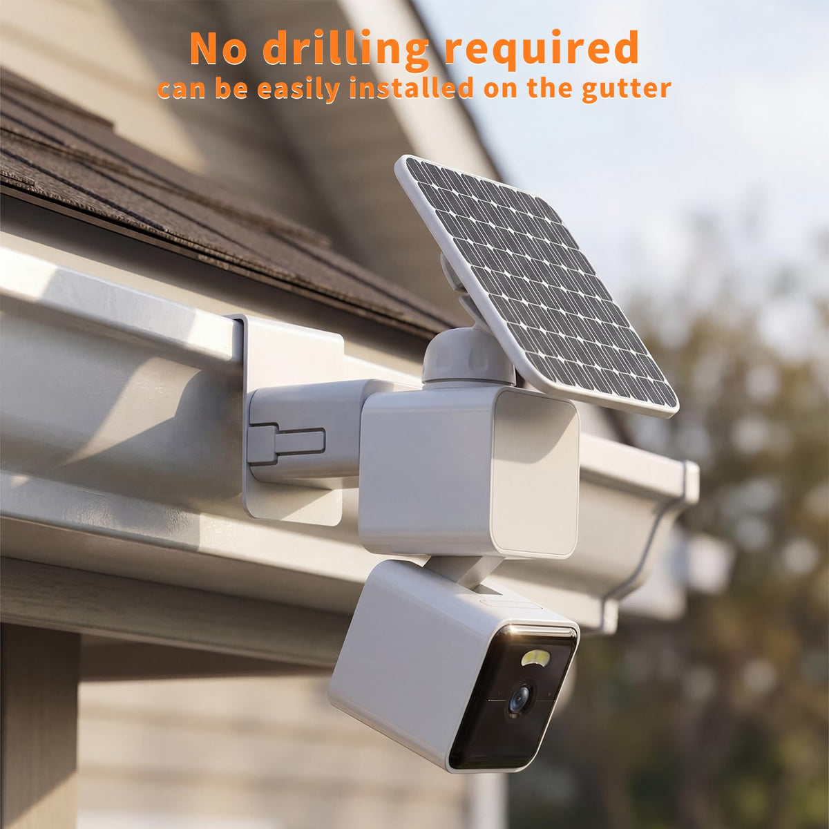 Metal rust-proof construction supports long-term outdoor use for Wyze Pan.