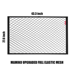 Mamiko cargo net dense-mesh prevents items from slipping on wagons.