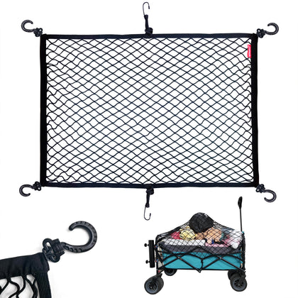 Mamiko cargo net extendable-design keeps wagon cargo secure during transport.