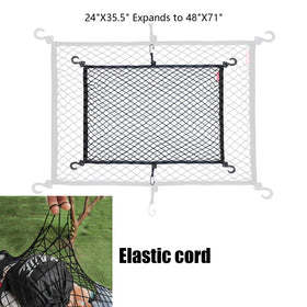 Mamiko cargo net portable and storage-friendly for on-the-go use.