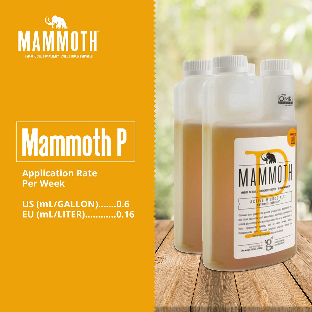 Mammoth P Bloom Booster dosing spoon for precise measurement.