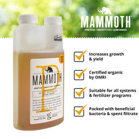 Mammoth P Bloom Booster 500 ml bottle in a grow setup for flowering feeding.