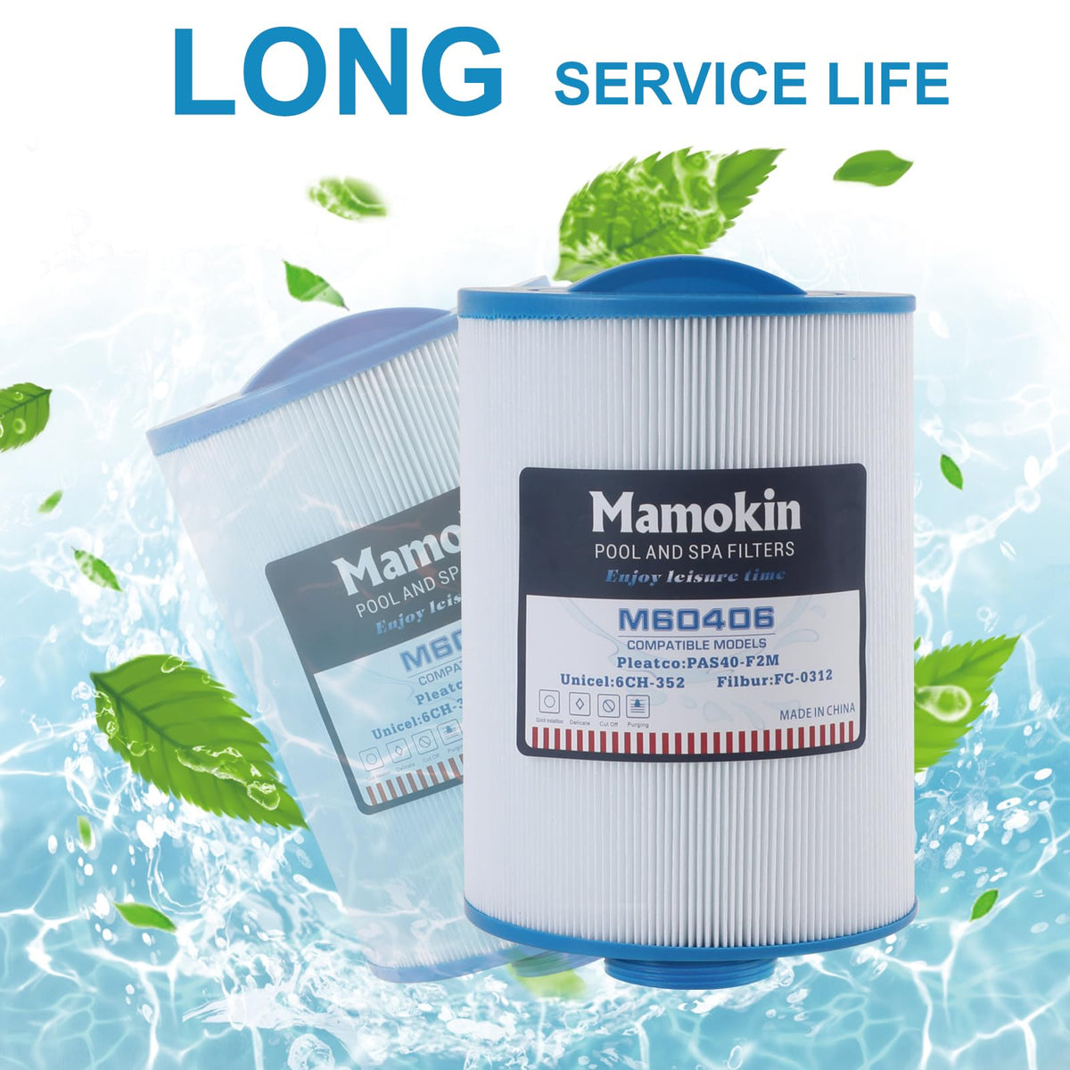 Mamokin 6CH-352 spa filter 35 sq ft filtration area for efficient filtration