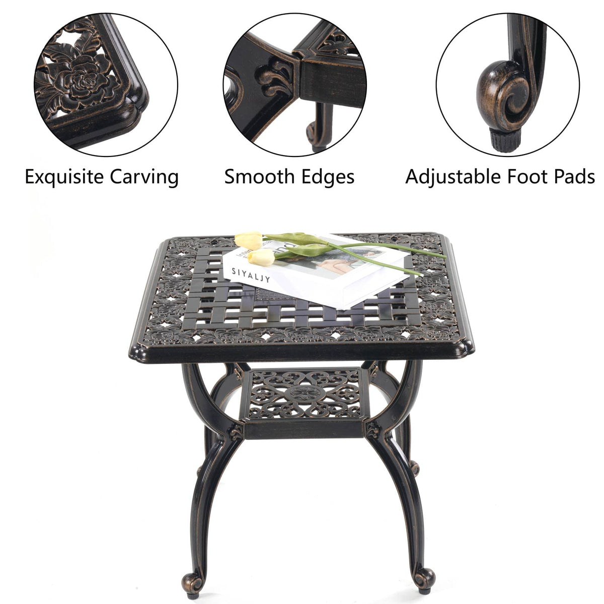 Mandolin includes handmade square woven coaster with the table.