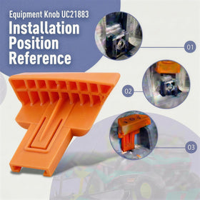 Durable Manioiity park brake knob resists cracking in sun and heat for long-term use.