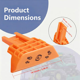 Manioiity John Deere-compatible brake knob with textured grip for gloves.