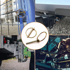 Mankk yellow zinc-coated Lynch Pin offers outdoor corrosion resistance.