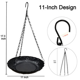 Manlikamu feeding tray supports multiple birds on a sturdy platform.