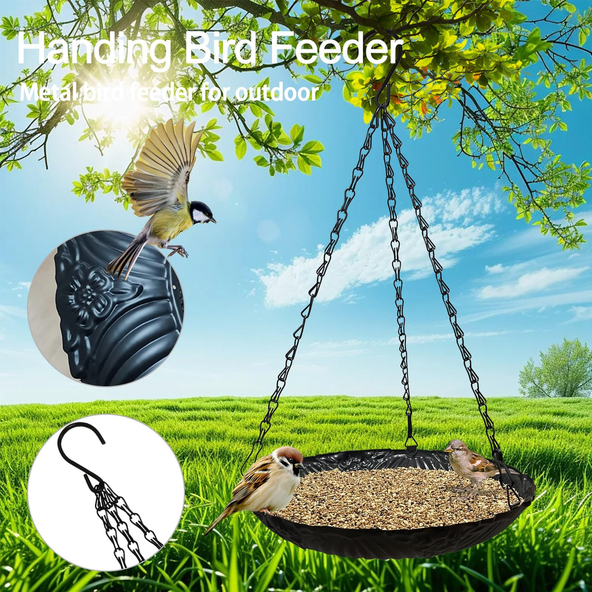 Manlikamu floral pattern design attracts colorful birds with garden elegance.