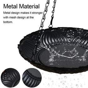 Manlikamu outdoor feeder hangs securely in garden or patio.