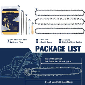 Mannial 62 drive links ensure precise tension and fit
