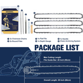 Mannial 72 drive links provide robust performance and proper bar fit