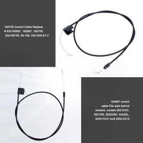 Mannial cable length 61-1-2 inch for versatile mower fits