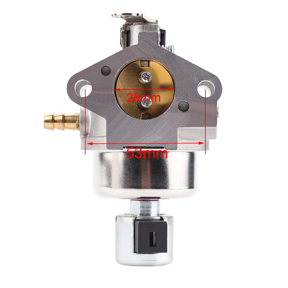 Mannial carburetor assembly view highlights mounting points for quick reference