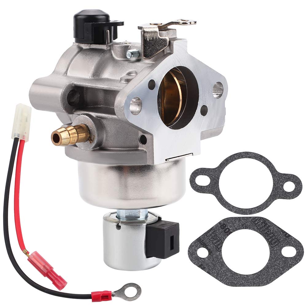 Mannial carburetor in-use image suggests reliable performance during mowing tasks