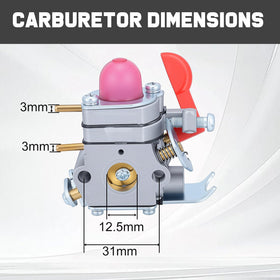 Mannial Craftsman 358791010-compatible carburetor supports easy installation