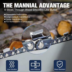Mannial full-chisel design enables rapid, clean cuts in wood