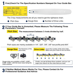 Low kickback Mannial saw chain in use for smoother cuts.
