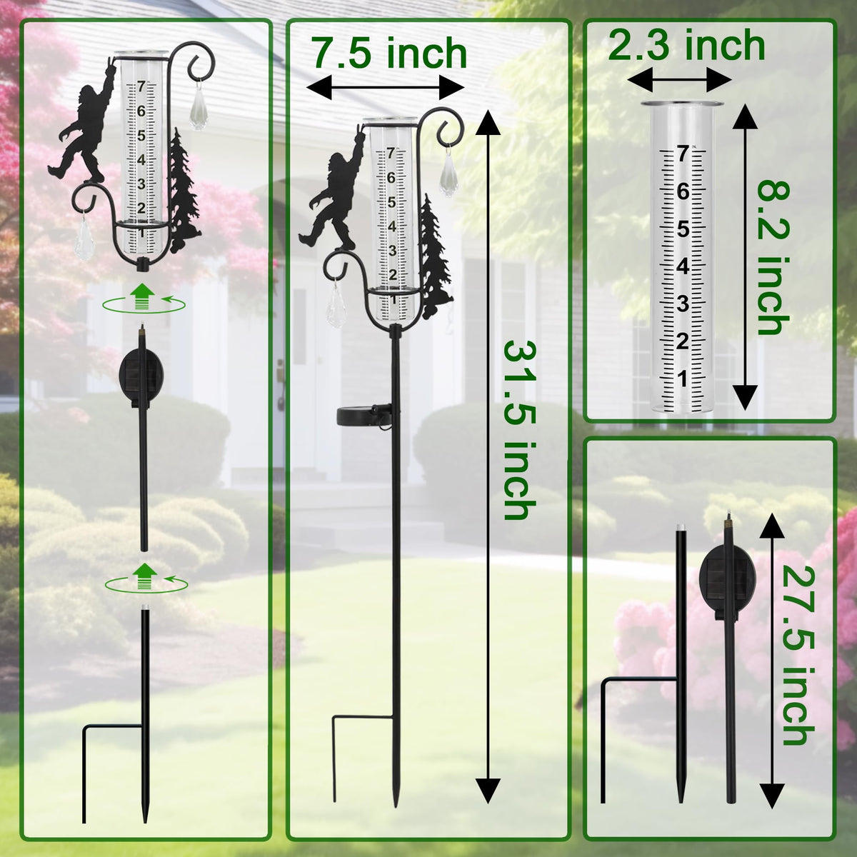 Manortang Sasquatch large font scale tube for day and night readability
