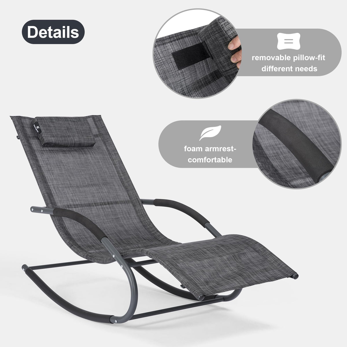 Mansion Home chaise lounge pillow removable for easy cleaning and customization.