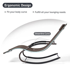 Mansion Home sturdy steel-frame chaise for durable all-weather use.