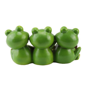 Mantaoilfe compact frog statue fits small entryways and tabletops.