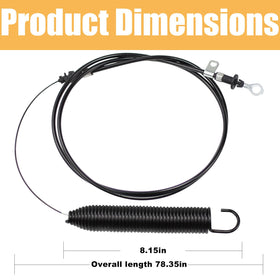 MANUTEX Deere D100 PTO cable delivers smooth clutch action.