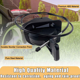 MANUTEX throttle cable on riding lawnmower demonstrates easy compatibility and quick swap.