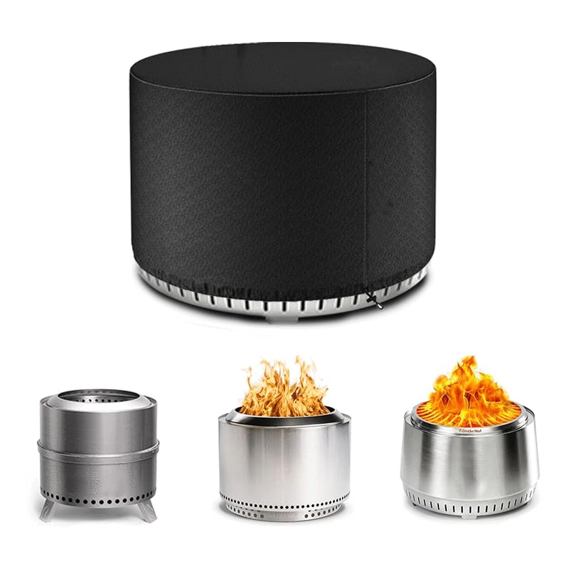 Maobutte fire pit cover fits Yukon 30-inch round pits securely.