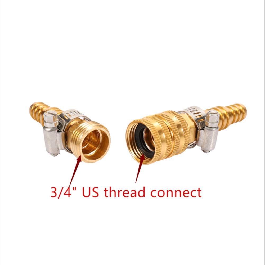 Maofa US 3/4-inch thread hose connection fits standard hoses.