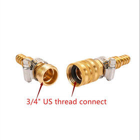 Maofa US 3/4-inch thread hose connection fits standard hoses.