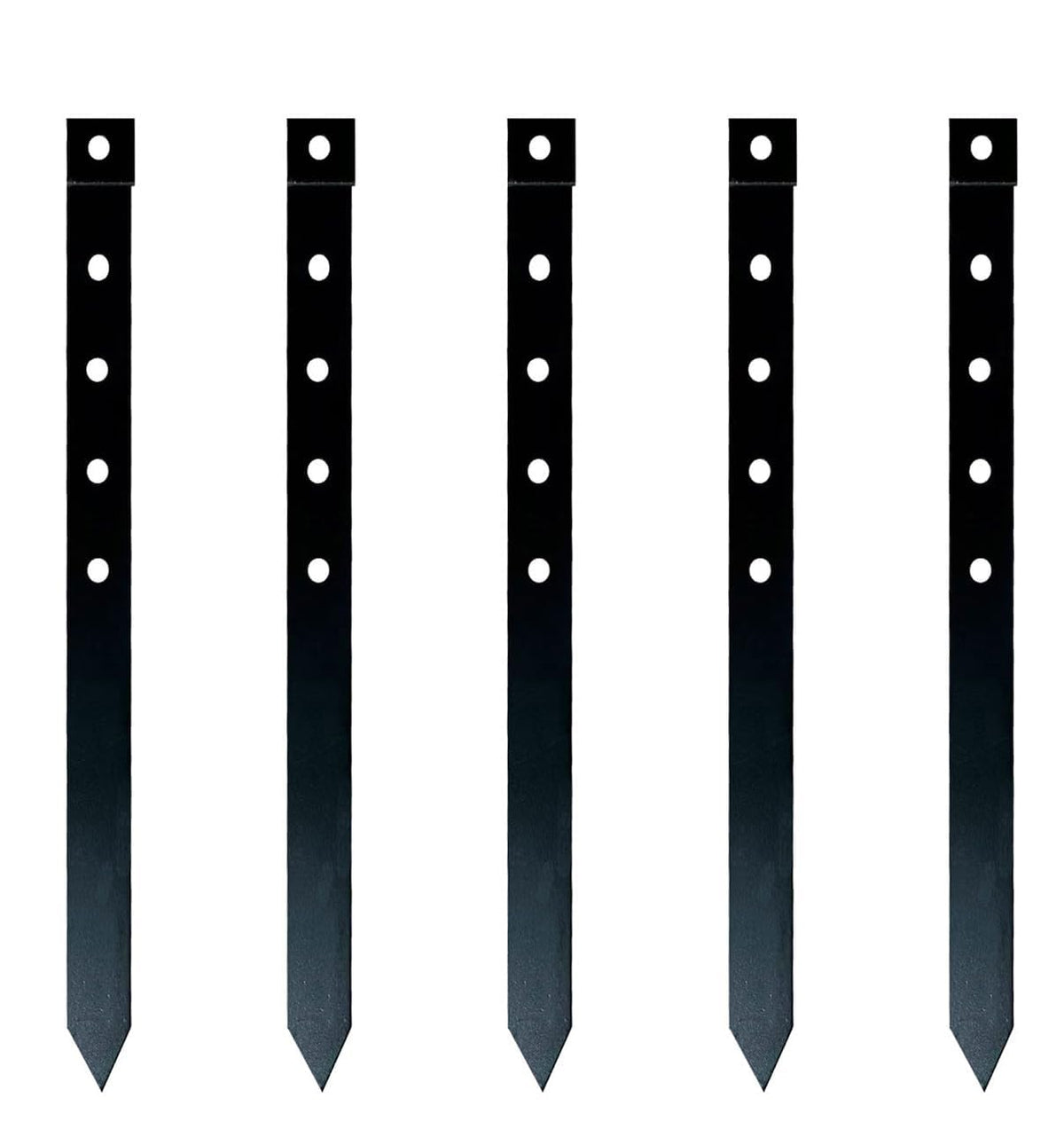 MAOMBO 60Pcs metal edging stakes, 2mm thick, for durable garden borders and edging projects