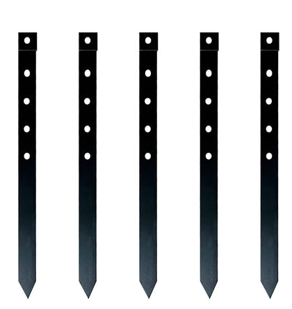 MAOMBO 60Pcs metal edging stakes, 2mm thick, for durable garden borders and edging projects