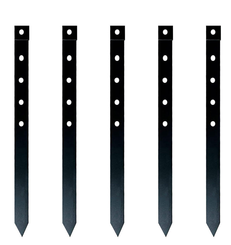 MAOMBO 60Pcs metal edging stakes, 2mm thick, for durable garden borders and edging projects