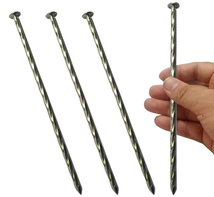 MAOMBO 8-inch spiral garden stake for sturdy edging and quick anchoring.