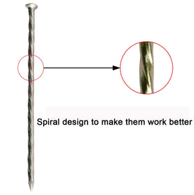 MAOMBO spiral-design spike enhances friction for stable lawn edging.