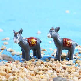 MAOMIA donkey figurine garden decor mini adds whimsy to fairy gardens
