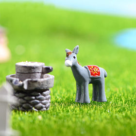 MAOMIA donkey figurine plant pot decor, perfect for small pots