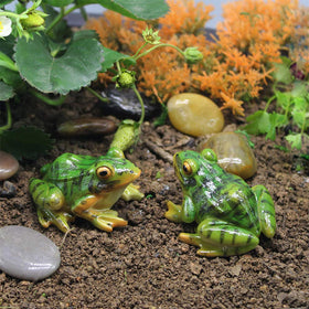 MAOMIA fairy garden frog detail adds realistic charm to micro landscapes